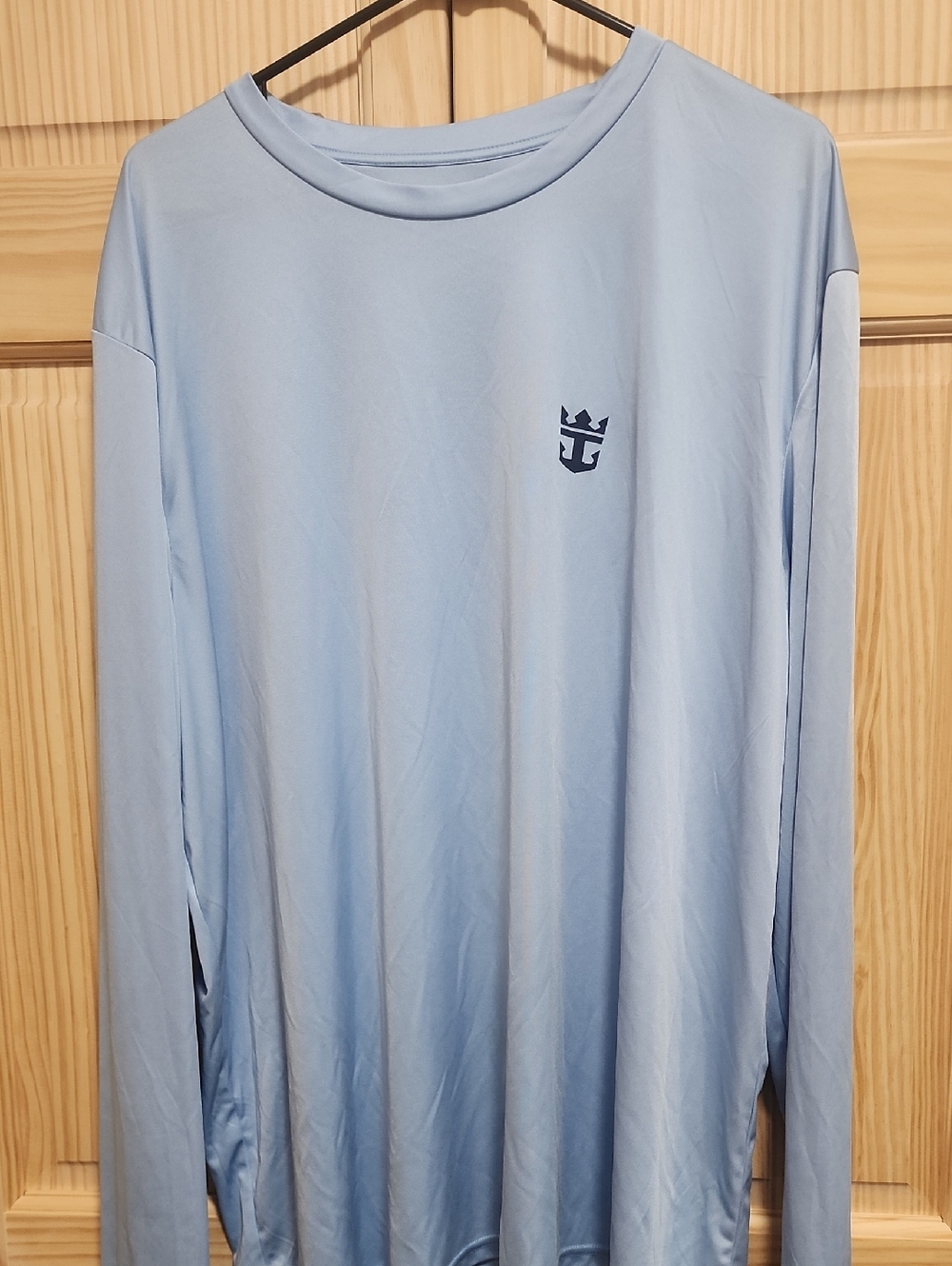 Men's Royal Carribean Light Blue Long-Sleeve Crewneck Shirt